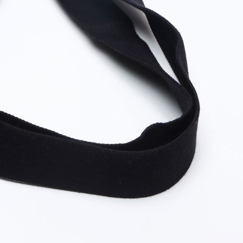 PRADA Black denim Canapa M size logo 2WAY Shoulder Bag black WS13249