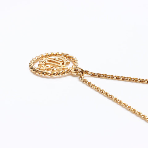 Christian Dior CD logo Necklace gold WS13254