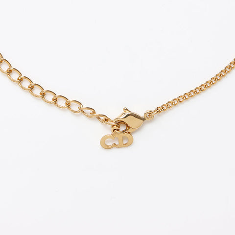 Christian Dior CD logo Necklace gold WS13259