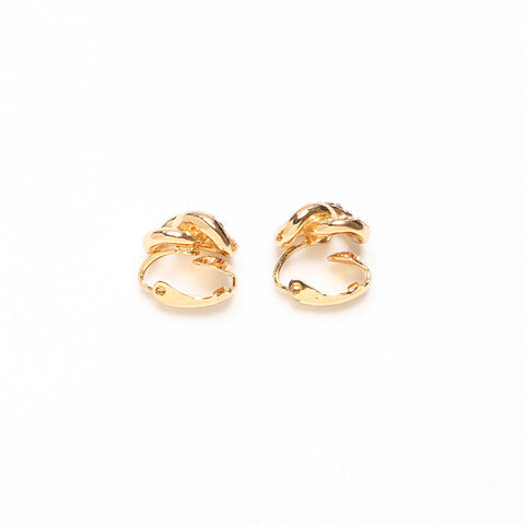 Christian Dior Rhinestone Earring gold WS13260