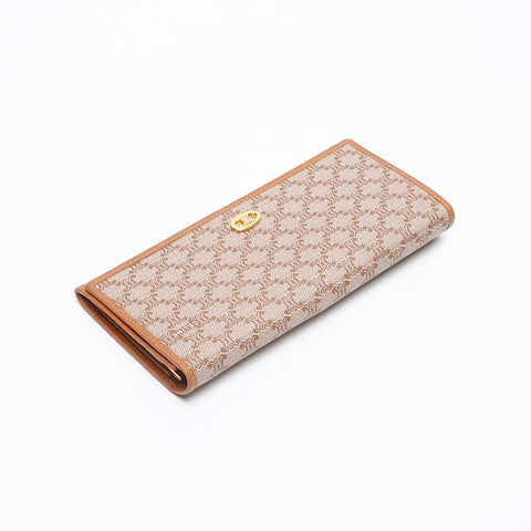 セリーヌ CELINE マカダム ロゴ 長財布 ブラウン WS13261