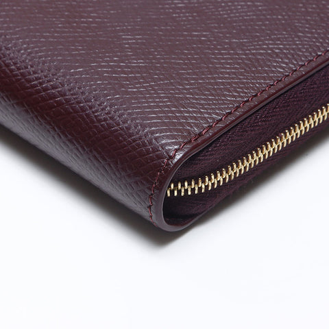 セリーヌ CELINE レザー ラウンドジップ コインケース ワインレッド WS13262