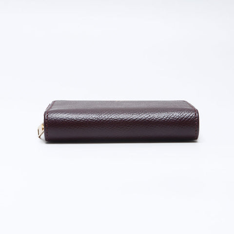 セリーヌ CELINE レザー ラウンドジップ コインケース ワインレッド WS13262