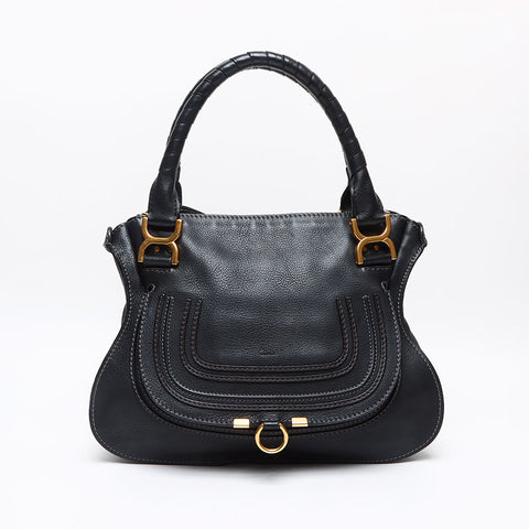 Chloe Marcy Leather Shoulder Bag black WS13268