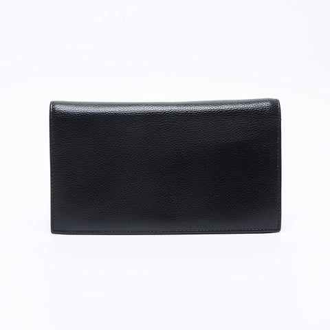 CHANEL COCO Mark Caviar Skin Leather 2008-2009 Purse black WS13270