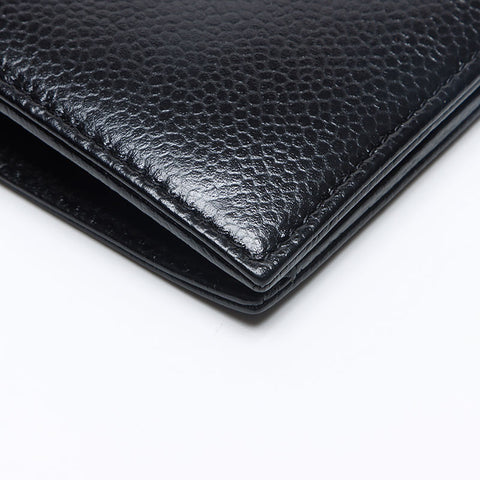 CHANEL COCO Mark Caviar Skin Leather 2008-2009 Purse black WS13270
