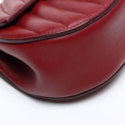 クロエ Chloe ドリュー キルティング レザー ハンドバッグ レッド WS13273