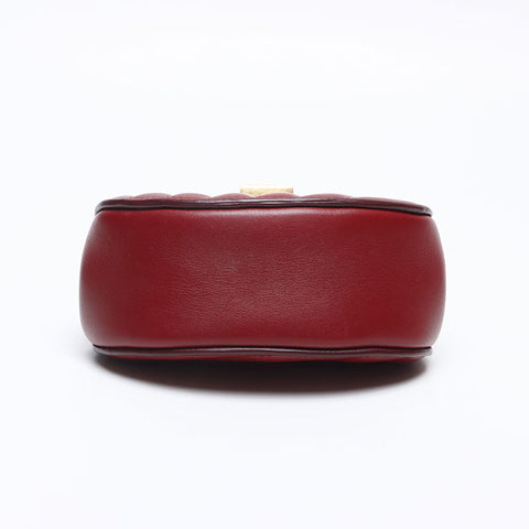 クロエ Chloe ドリュー キルティング レザー ハンドバッグ レッド WS13273