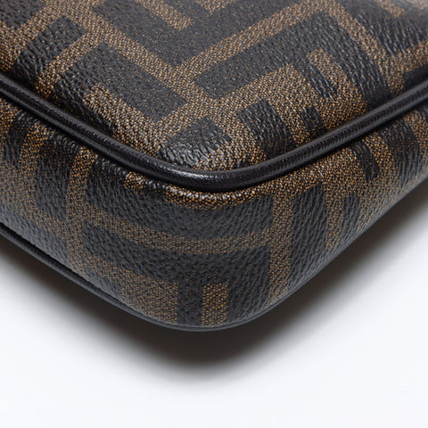 フェンディ FENDI ズッキーノ PVC ハンドバッグ ブラウン WS13274