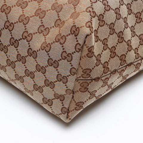 グッチ GUCCI GG キャンバス エナメル トートバッグ ベージュ WS13278