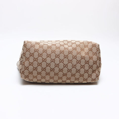 グッチ GUCCI GG キャンバス エナメル トートバッグ ベージュ WS13278