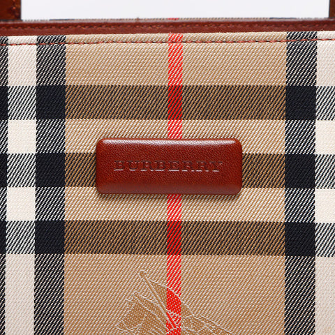 BURBERRY Nova check canvas Handbag beige WS13282
