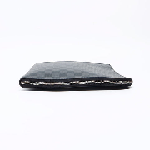 ルイ・ヴィトン LOUIS VUITTON 2019年 ダミエ グラフィット ポシェット ジュールGM クラッチバッグ ブラック WS13283