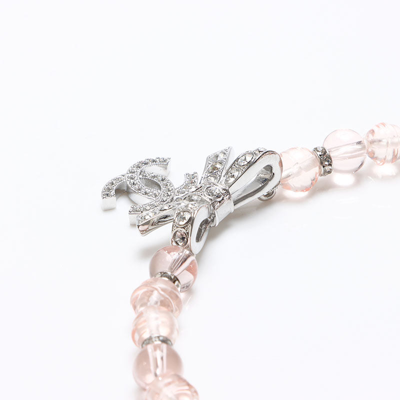 CHANEL ♡ リボンネックレス シャネル CHANEL B23S ココマーク ラインストーン リボン