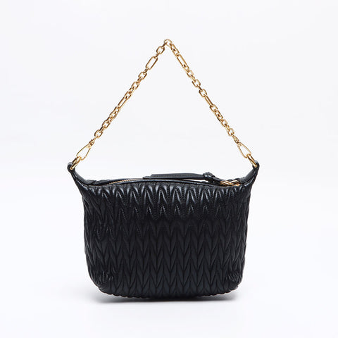 Miu Miu Matelasse pouch mini Shoulder Bag black WS13297