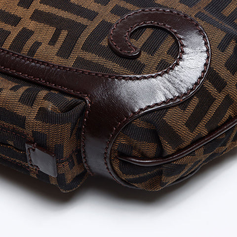 フェンディ FENDI ズッカ ショルダーバッグ ブラウン WS13298