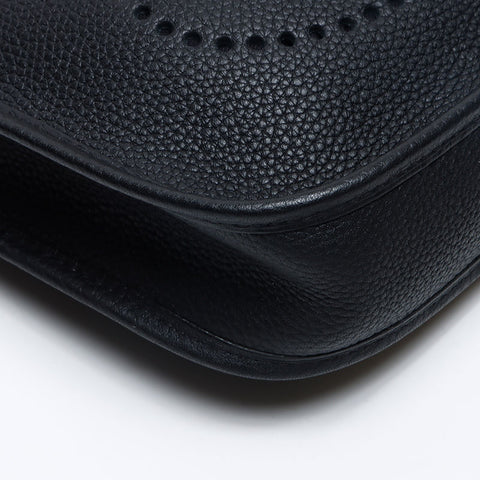HERMES Evelyn TPM Y stamp Togo Amazon Shoulder Bag black WS13300