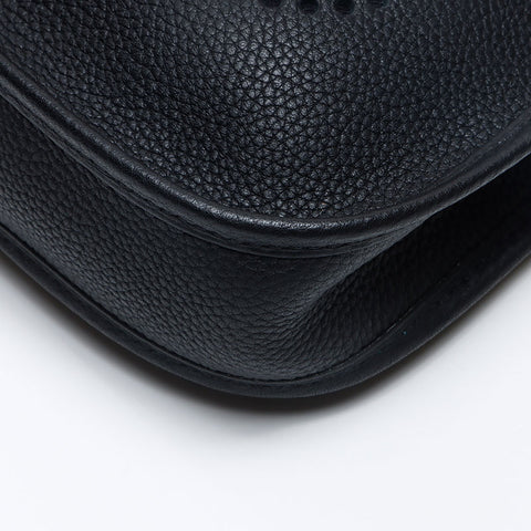 HERMES Evelyn TPM Y stamp Togo Amazon Shoulder Bag black WS13300