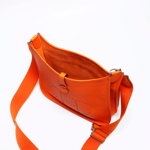 エルメス HERMES 2010年 N刻印 エヴリン3 PM トリヨンクレマンス ショルダーバッグ オレンジ WS13304