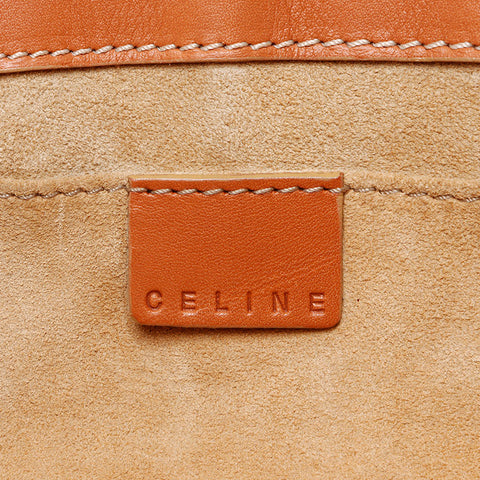 セリーヌ CELINE レザー ハンドバッグ ブラウン WS13306