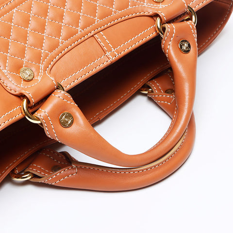 セリーヌ CELINE レザー ハンドバッグ ブラウン WS13306