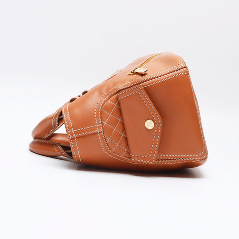 セリーヌ CELINE レザー ハンドバッグ ブラウン WS13306