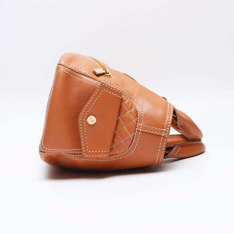 セリーヌ CELINE レザー ハンドバッグ ブラウン WS13306