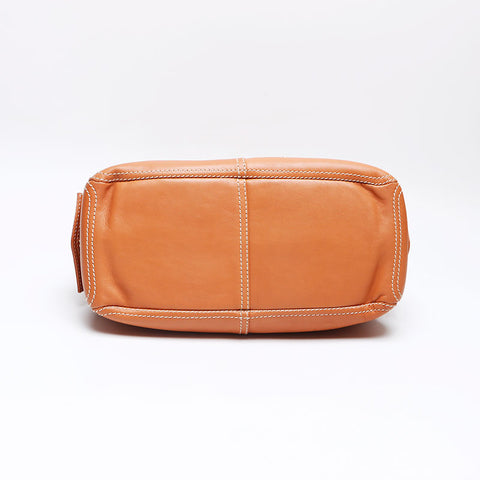 セリーヌ CELINE レザー ハンドバッグ ブラウン WS13306