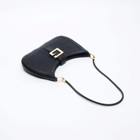 GUCCI Canvas logo Shoulder Bag black WS13308
