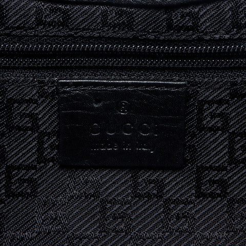 GUCCI Canvas logo Shoulder Bag black WS13308