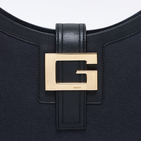 GUCCI Canvas logo Shoulder Bag black WS13308