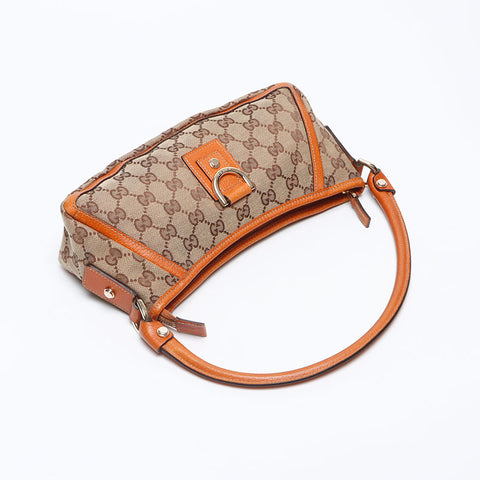 GUCCI GG canvas Shoulder Bag beige WS13310