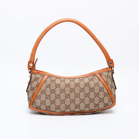 GUCCI GG canvas Shoulder Bag beige WS13310