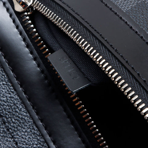 LOUIS VUITTON 2012 Damier Graphite District PM NM Shoulder Bag black WS13312
