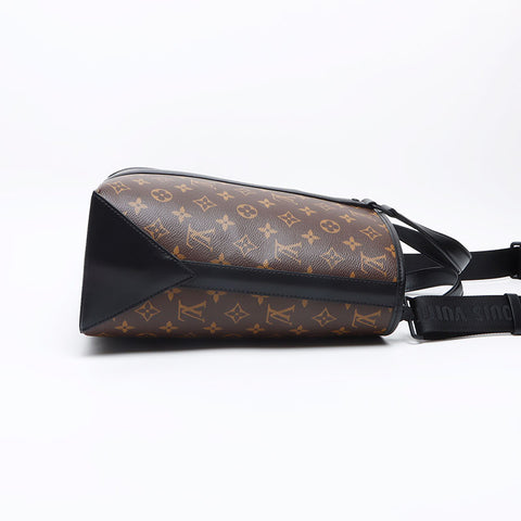 LOUIS VUITTON Monogram Macassar Weekend Tote GM Tote Bag Brown WS13313