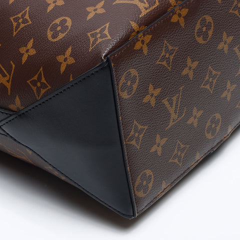LOUIS VUITTON Monogram Macassar Weekend Tote GM Tote Bag Brown WS13313