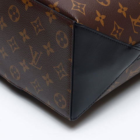LOUIS VUITTON Monogram Macassar Weekend Tote GM Tote Bag Brown WS13313