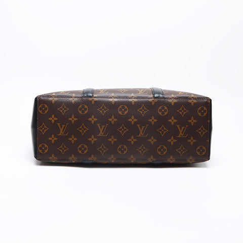 LOUIS VUITTON Monogram Macassar Weekend Tote GM Tote Bag Brown WS13313