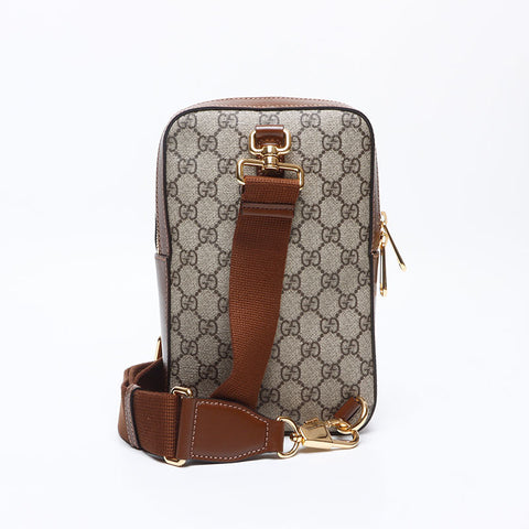 極美品 グッチ GUCCI GG スプリーム ショルダーバッグ ベージュ WS13318