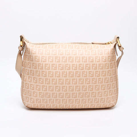 フェンディ FENDI ズッキーノ PVC ショルダーバッグ ベージュ WS13321