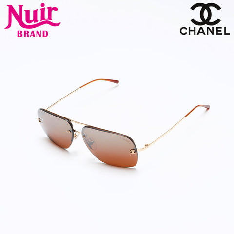 シャネル CHANEL リムレス ブラウンレンズ サングラス ブラウン WS13327