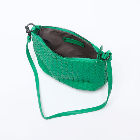ボッテガヴェネタ BOTTEGAVENETA イントレチャート ショルダーバッグ グリーン WS13330