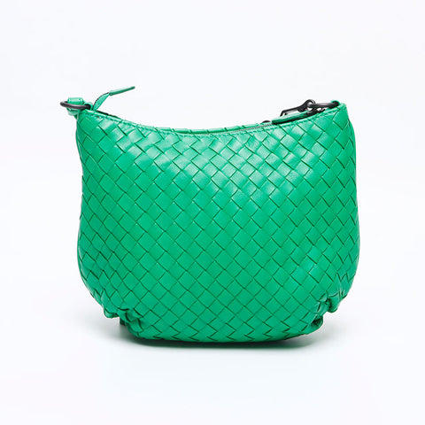 ボッテガヴェネタ BOTTEGAVENETA イントレチャート ショルダーバッグ グリーン WS13330