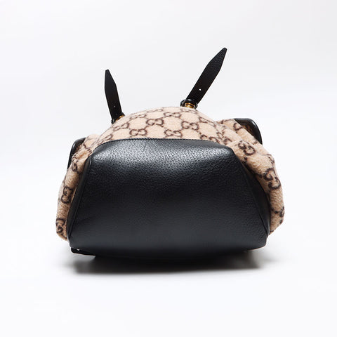 GUCCI Gucci Backpack GGPattern 598184 Wool Leather Backpack Â· Daypack Brown WS13335