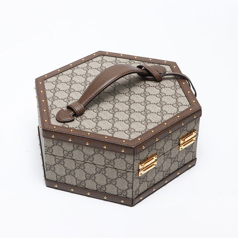 GUCCI Gucci GG Supreme Bowl Case 2022 LOVE PARADE Collection Handbag Brown WS13337