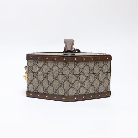 GUCCI Gucci GG Supreme Bowl Case 2022 LOVE PARADE Collection Handbag Brown WS13337