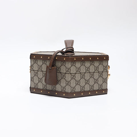 GUCCI Gucci GG Supreme Bowl Case 2022 LOVE PARADE Collection Handbag Brown WS13337
