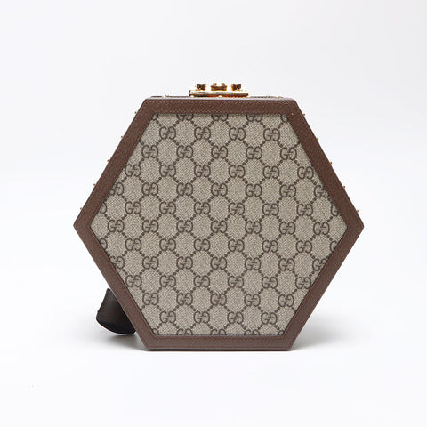 GUCCI Gucci GG Supreme Bowl Case 2022 LOVE PARADE Collection Handbag Brown WS13337