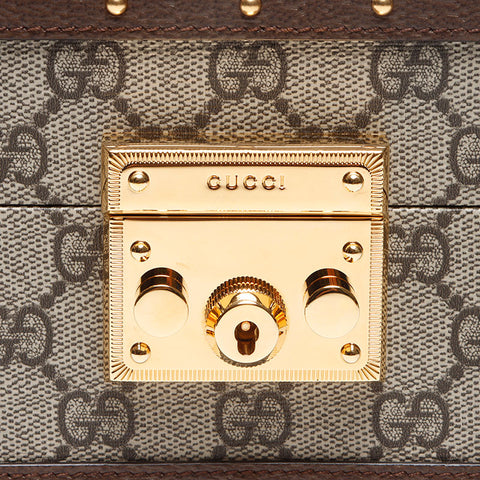 GUCCI Gucci GG Supreme Bowl Case 2022 LOVE PARADE Collection Handbag Brown WS13337