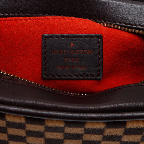 ルイ・ヴィトン LOUIS VUITTON タイガー ダミエソバージュ ハラコ 2001年製 ハンドバッグ ブラウン WS13338